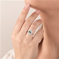 Ring Mirco Visconti Woman in White Gold Acquamarina 1.57 Ct II81/20ACO - II81/20ACO